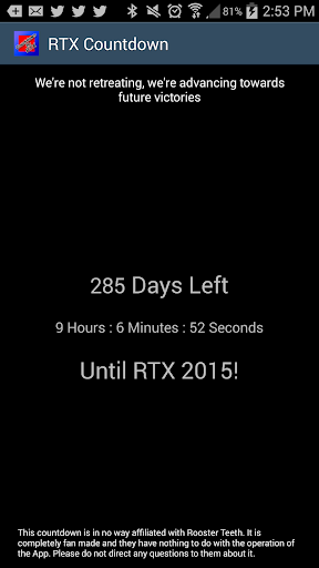 RTX Countdown