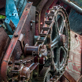 Gears at Work (Color) by Robert Willson - Artistic Objects Industrial Objects