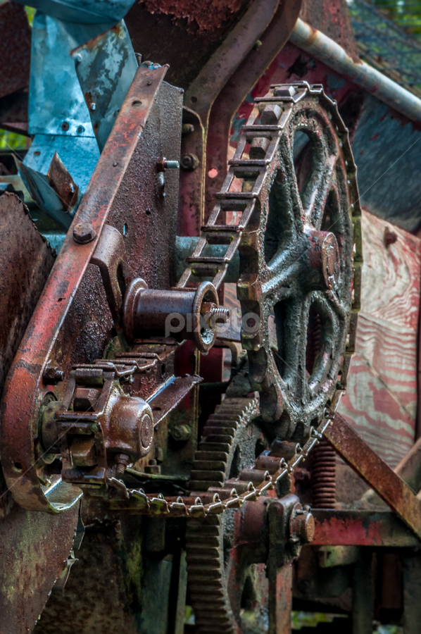 Gears at Work (Color) by Robert Willson - Artistic Objects Industrial Objects