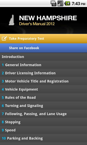 New Hampshire Driver's Manual