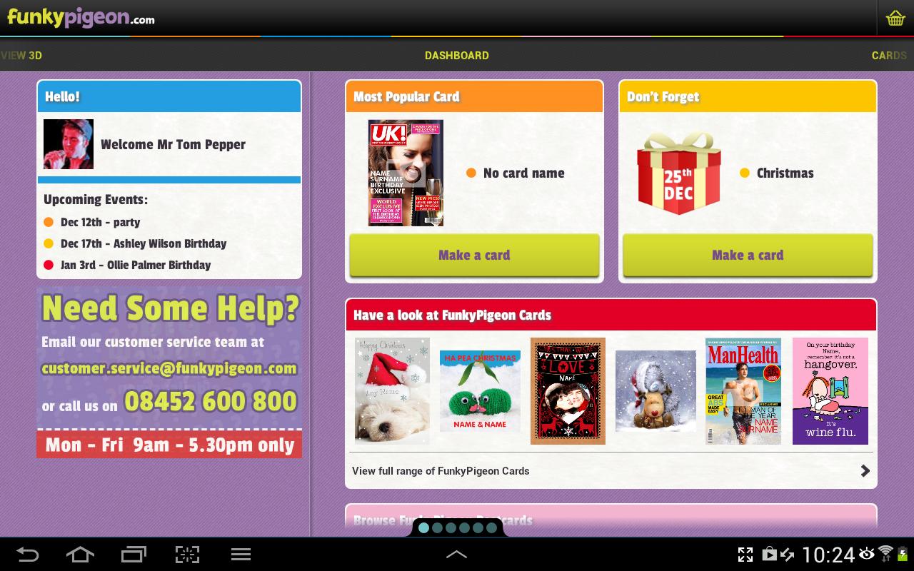 funky pigeon cards gifts android apps on google play