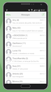 OS 8 Green GO SMS