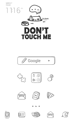 dont touch me dodol theme