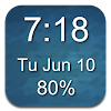 1x1 Clock and Battery Widget