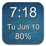 1x1 Clock and Battery Widget