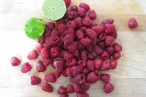 Raspberry Lime Ice Pops
