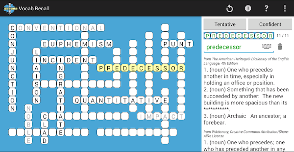 Vocab Recall Crossword(圖4)-速報App