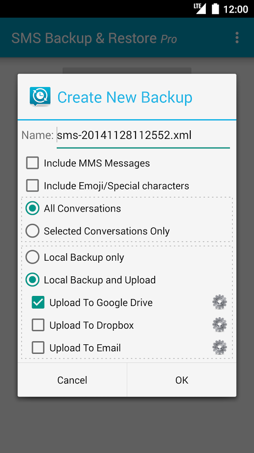 SMS Backup & Restore Pro - screenshot