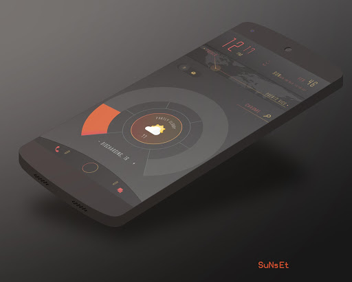 Sunset for Zooper Widget