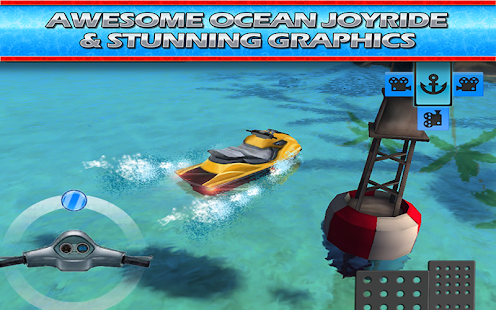 【免費賽車遊戲App】Jet Ski 3D Boat Parking Race-APP點子