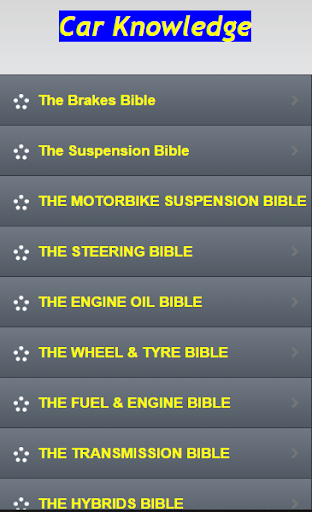 Car Bibles Knowledge