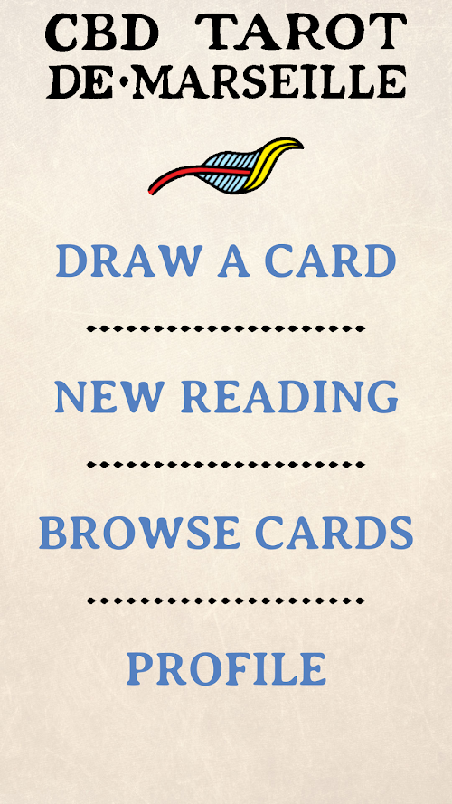 Android application CBD Tarot de Marseille Pro screenshort