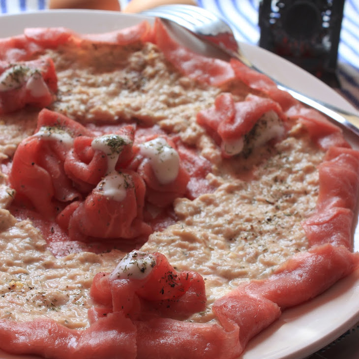 Beef Carpaccio with Tuna Sauce Tuna Loin Recipe Yummly