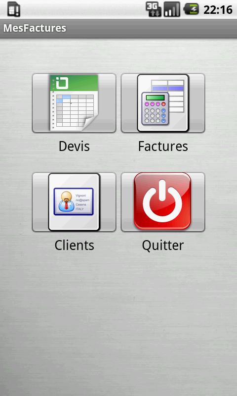 Android application Management invoices and quotes screenshort