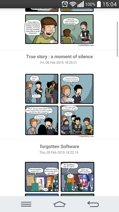Android application CommitStrip screenshort