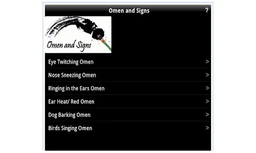 Omen and Signs
