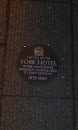 Old York Hotel Plaque 