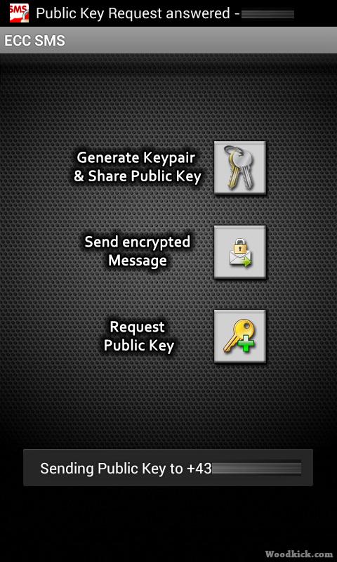 ECC SMS Screen 1