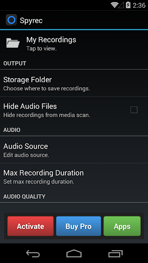 Spy Audio Recorder - Spyrec