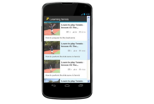 【免費媒體與影片App】Learning tennis-APP點子