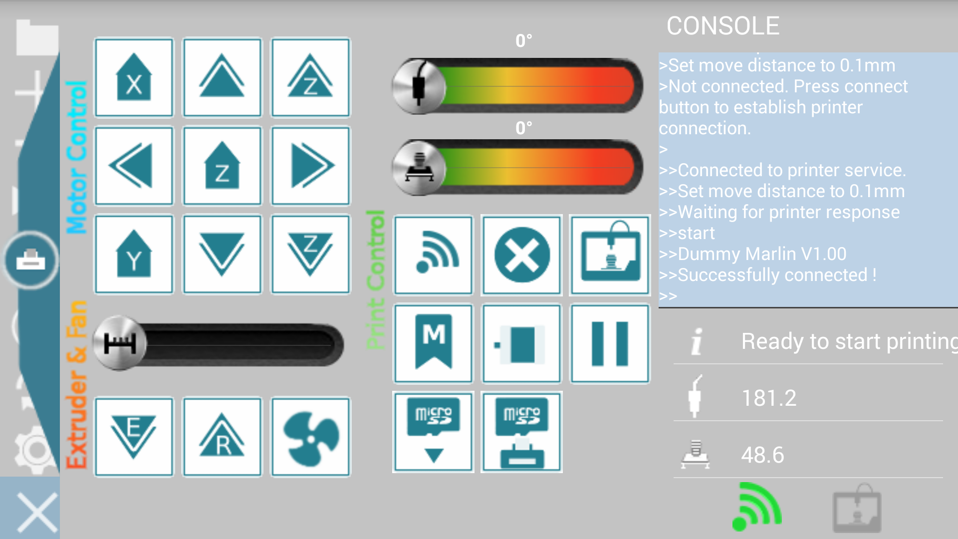 Android application GCodePrintr - The 3D Print App screenshort