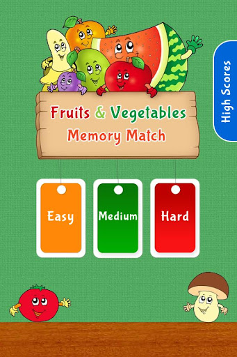 Fruits Vegetables Memory Match