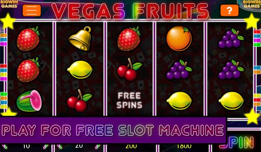 Vegas Fruits Pro Slot Machine Screen 1