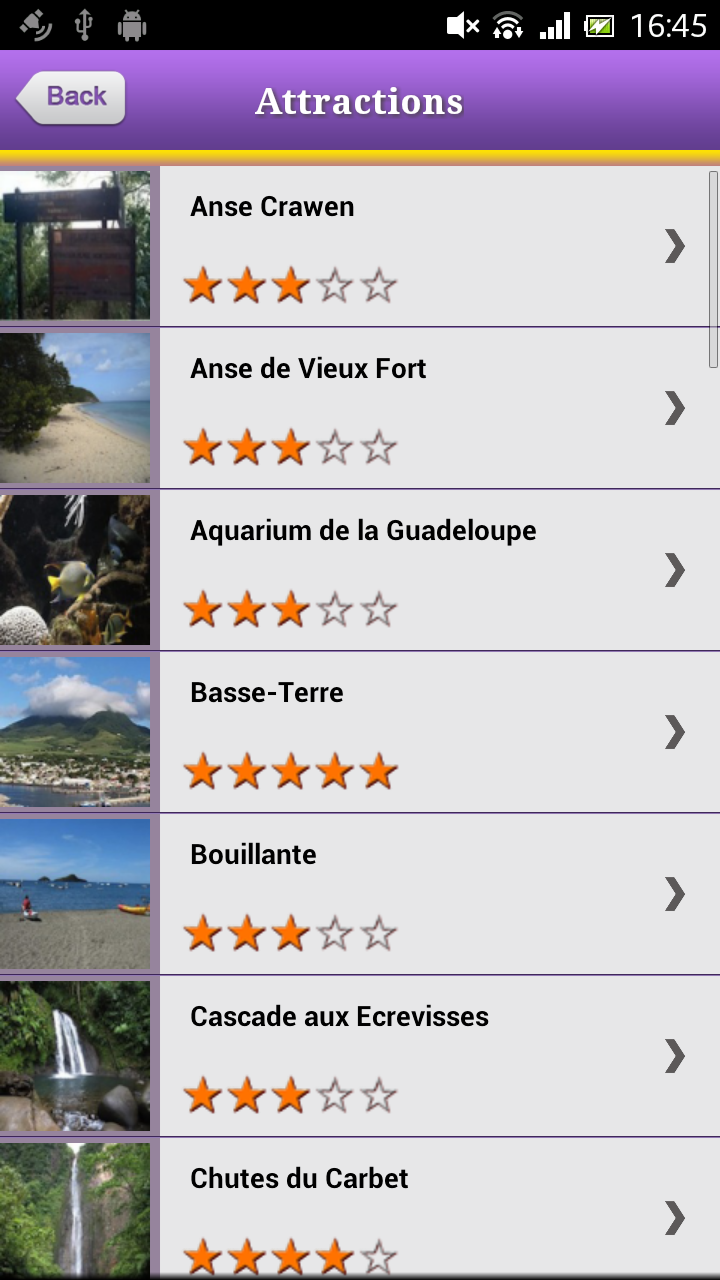 Guadeloupe Offline Map Guide Screen 3