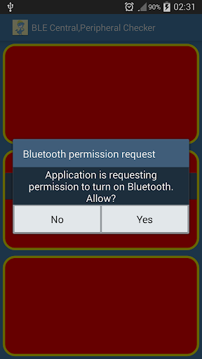 BLE Central Peripheral Check