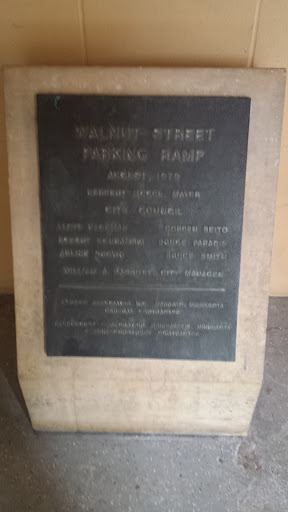 Walnut Street Parking Ramp Dedication