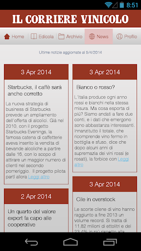 【免費新聞App】Corriere Vinicolo-APP點子