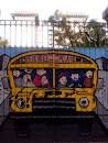 Graffiti Yellow Bus