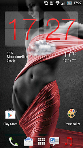 Slick Red v2 -Sense 4+ HD Skin