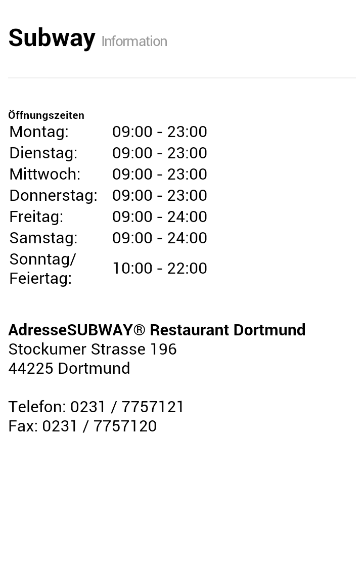 Fastfood Finder Screen 3