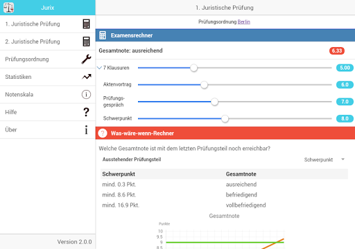 【免費教育App】Jurix Jura Examensrechner-APP點子