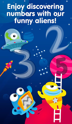 Aliens Numbers game for kids