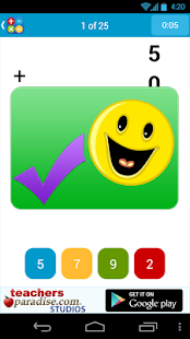 Math Practice Flash Cards - screenshot thumbnail