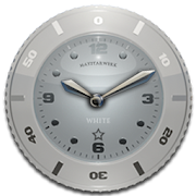 Clock Widget White Star