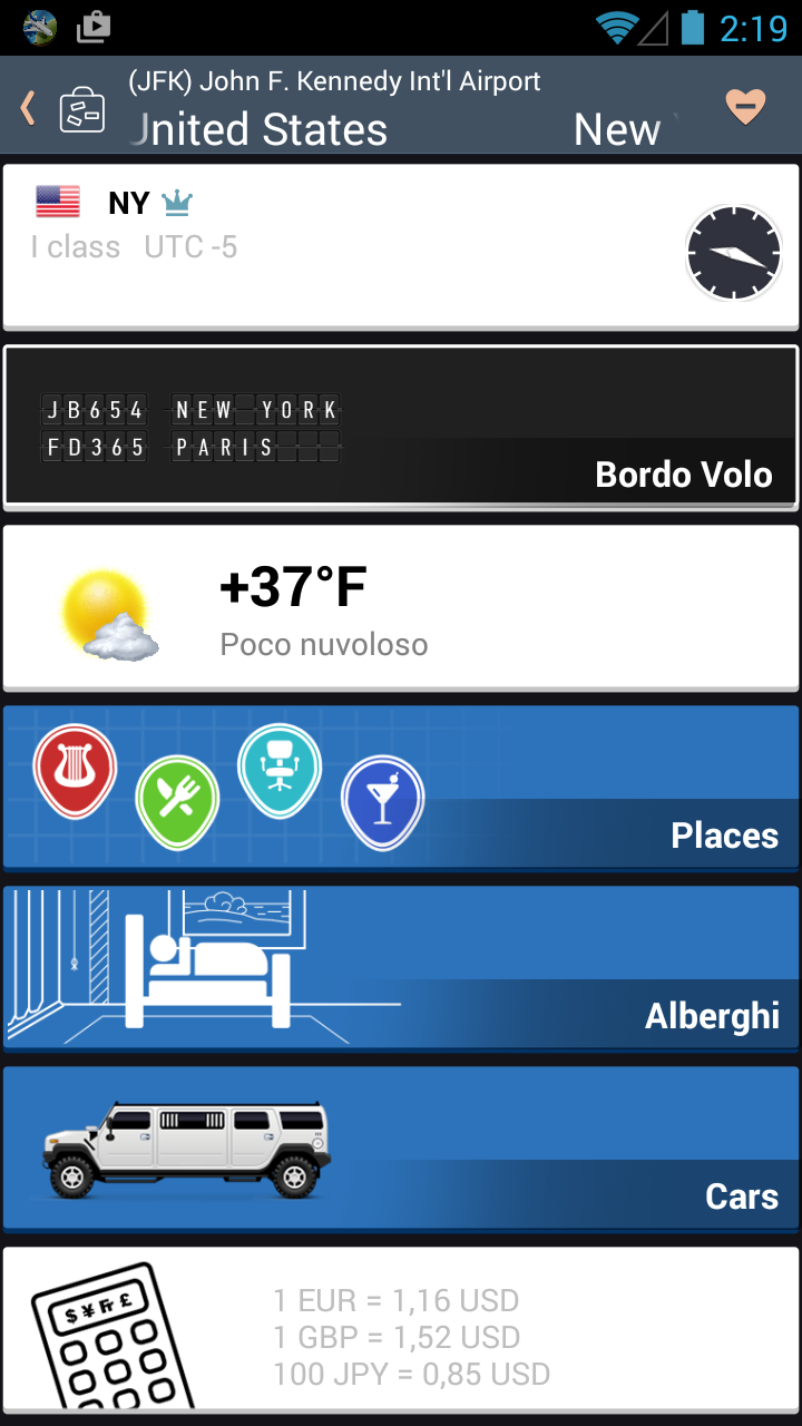 Android application Airline Flight Status Tracker screenshort