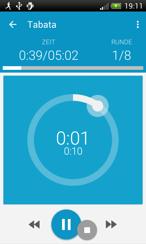 Android application HIIT - interval workout PRO screenshort