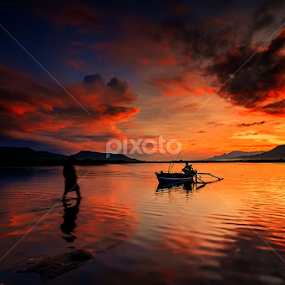 Waiting the Husben by Gus Mang Ming - Landscapes Sunsets & Sunrises