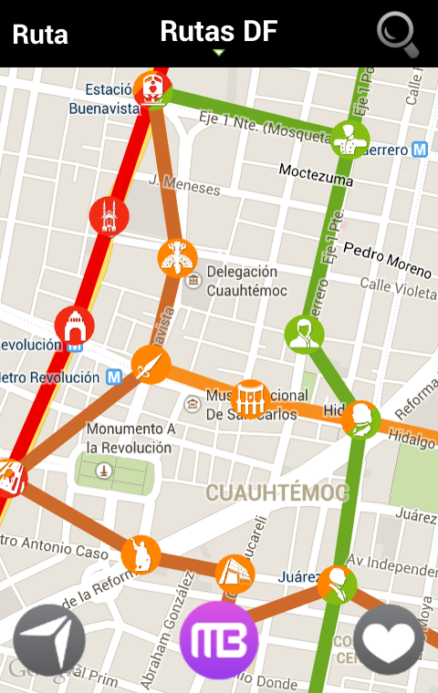 Rutas DF Screen 2