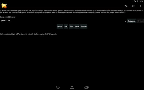 S3Anywhere (Amazon S3 cloud) - screenshot thumbnail