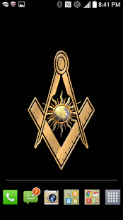 Freemason Gold Square & Compass Live Wallpaper(圖2)-速報App