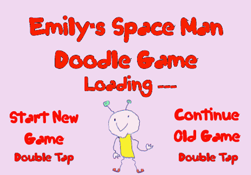 Emily's Space Man Doodle Game