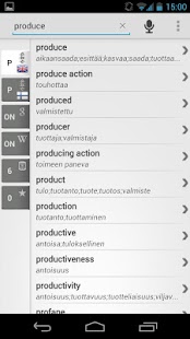 Dictionary Finnish English - náhled