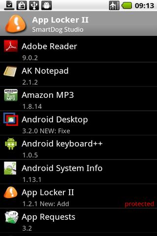 Android application App Lock II Widget Pro screenshort