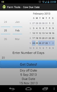 Farm Tools - Cow Due Date Screenshots 1
