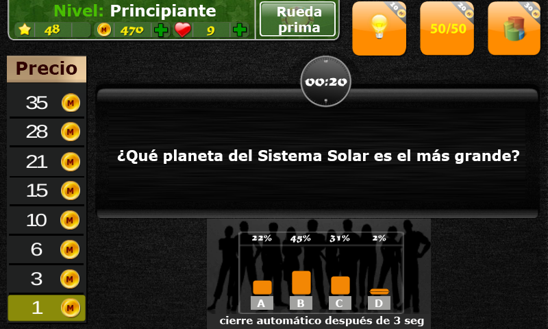Android application Quiz Smartest – Millionaire screenshort