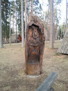 Carved Hollow Tree Face 